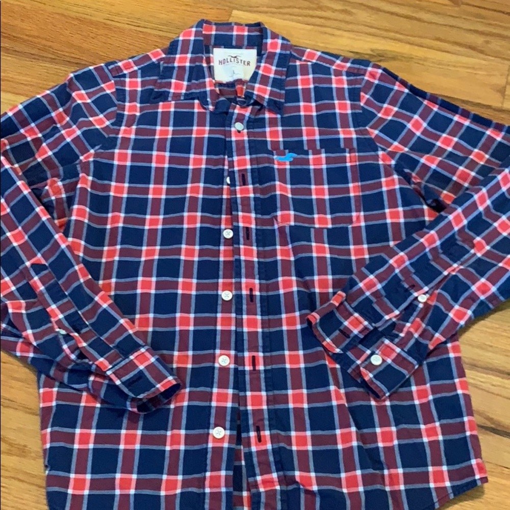 Hollister plaid shirt